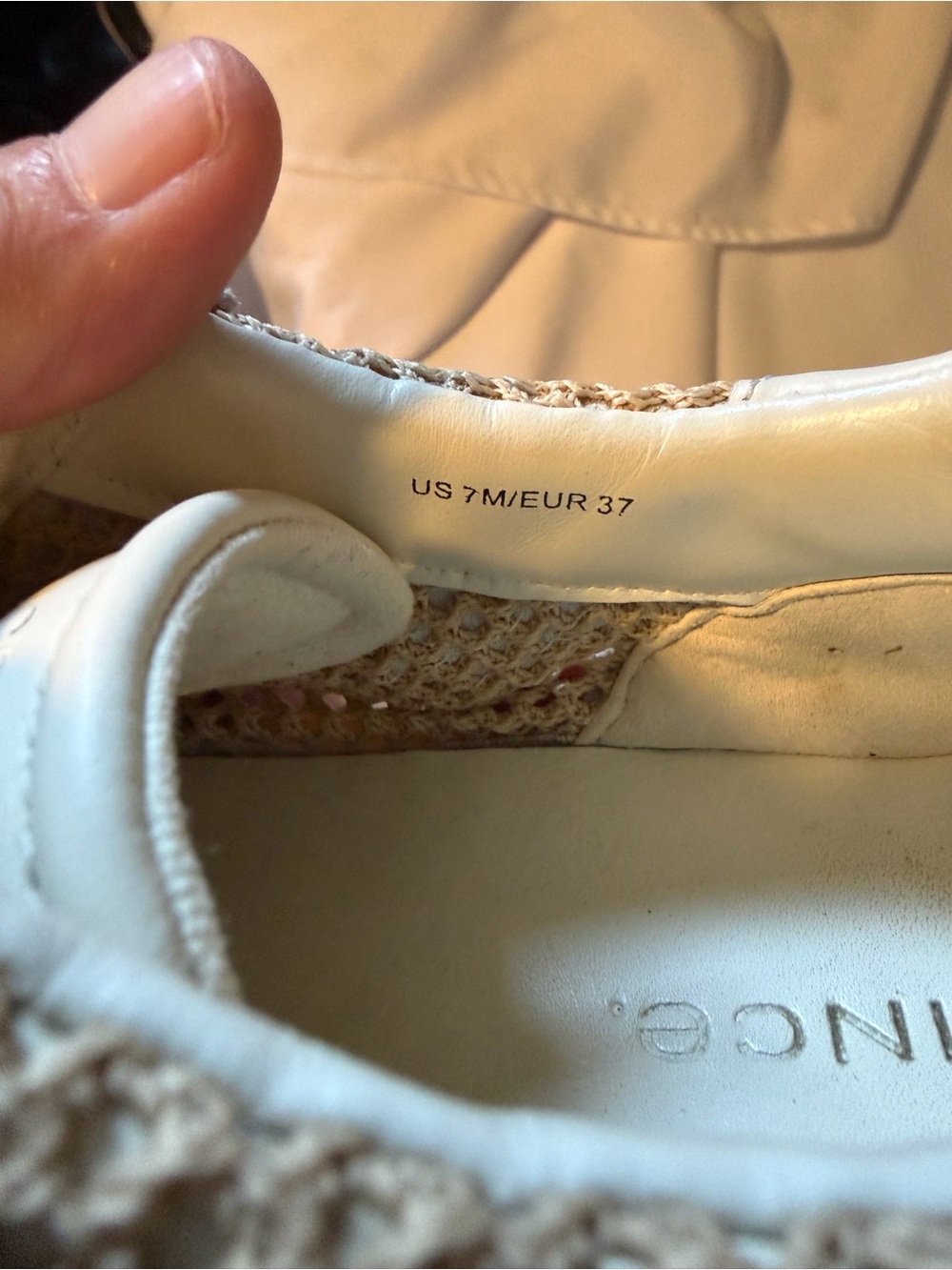 Vince Oasis Netting and Leather Sneakers - Picture 5 of 5